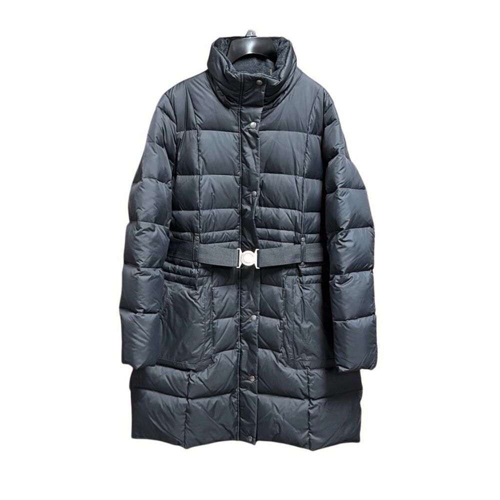 DKNY Women’s Black Puff Down Long Coat Size Large
